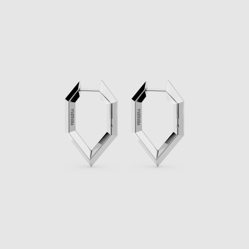 Sculptura Hexagon Earrings