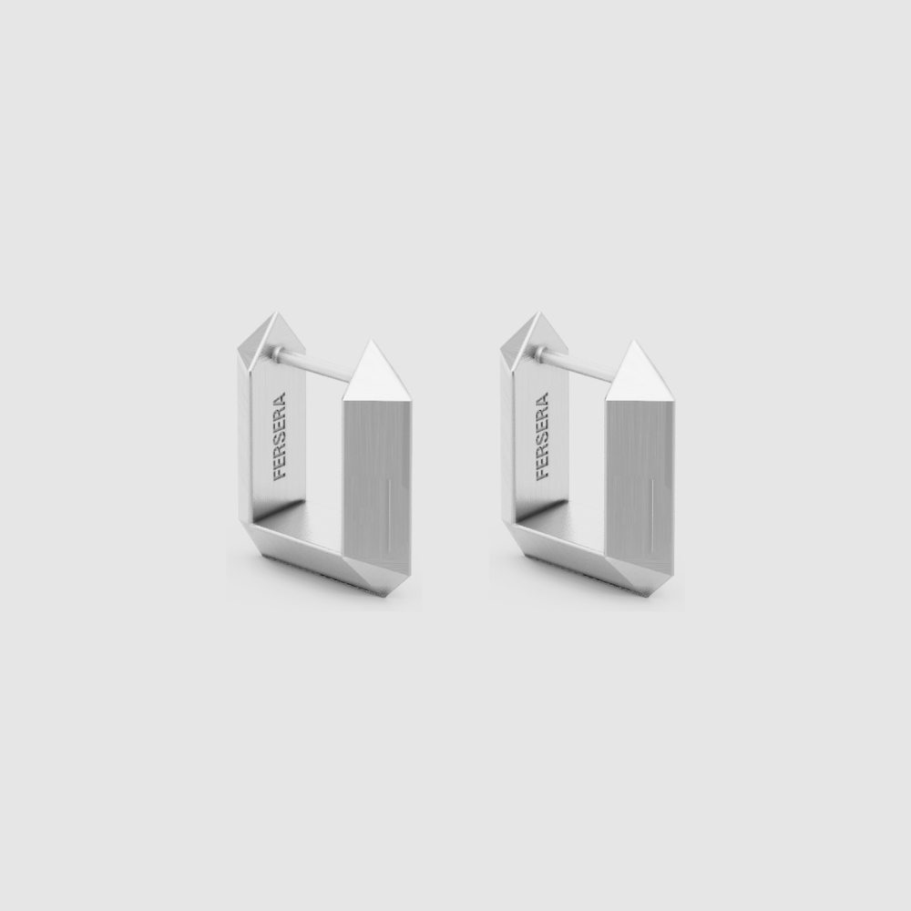 Sculptura Rectangle Earrings