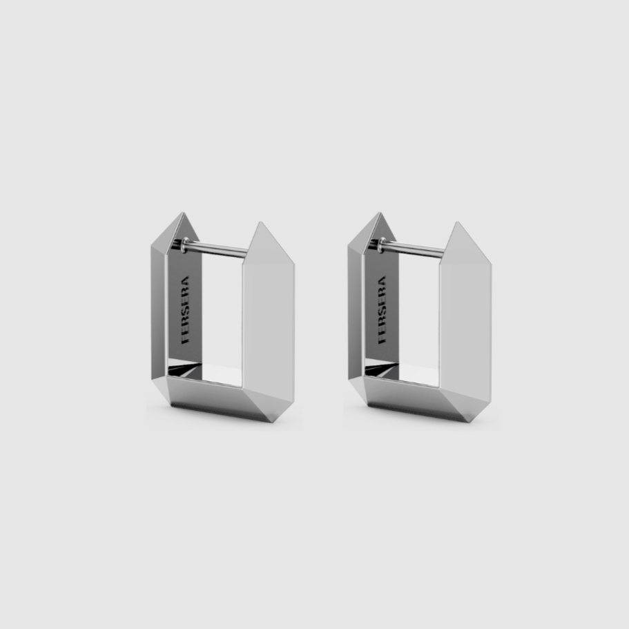 Sculptura Rectangle Earrings
