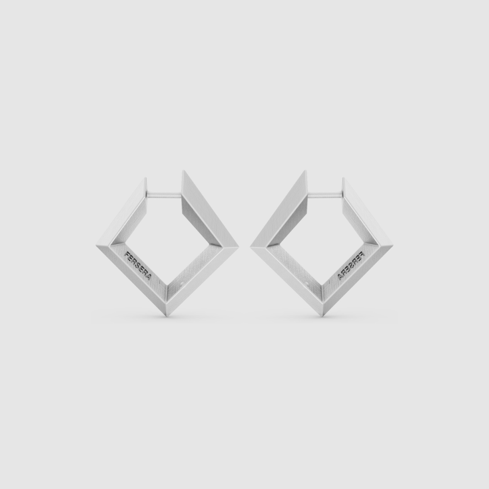 Sculptura Square Earrings