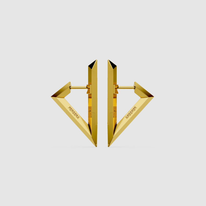 Sculptura Triangle Small Earrings