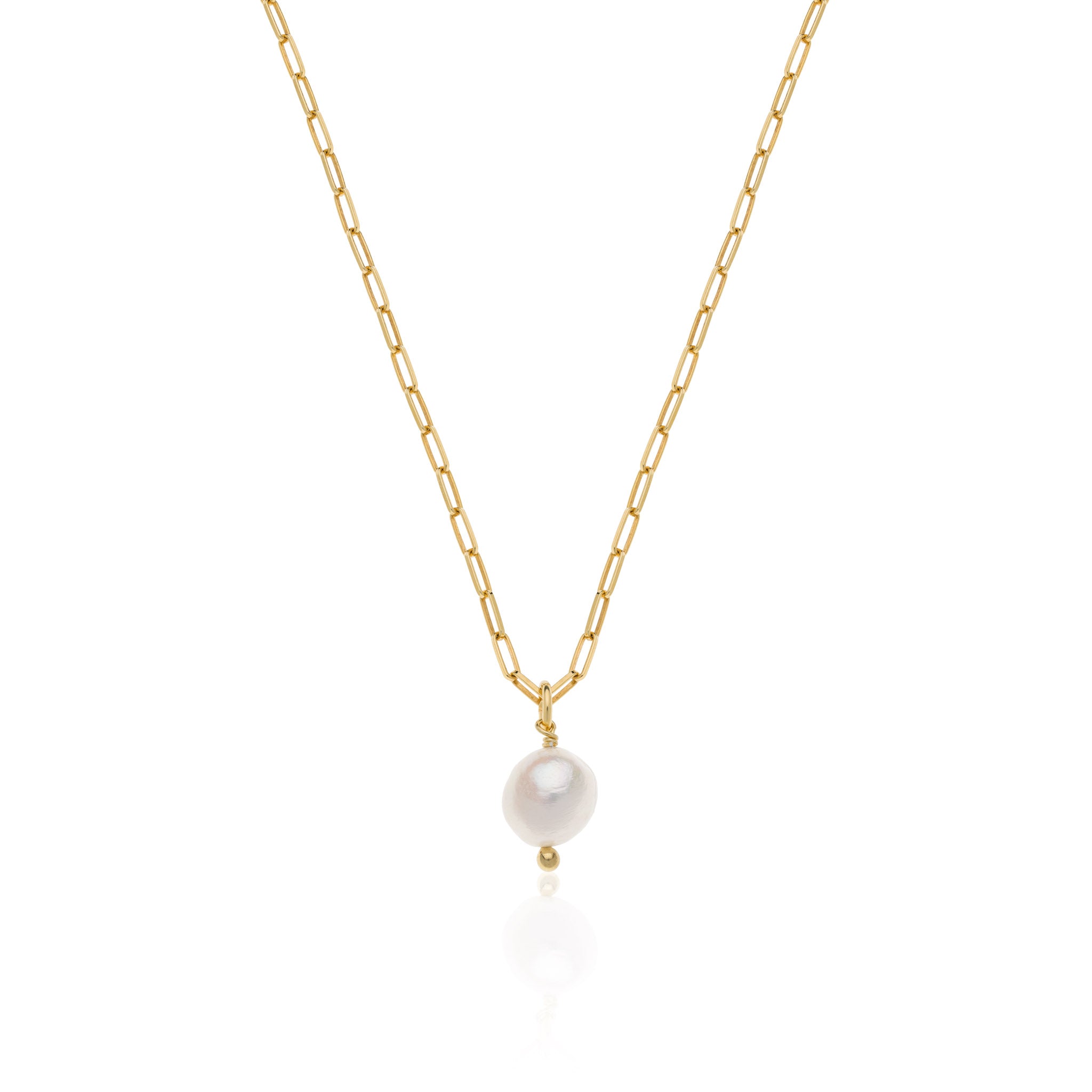 Mini Clip Pearl Necklace (Gold) – Fersera