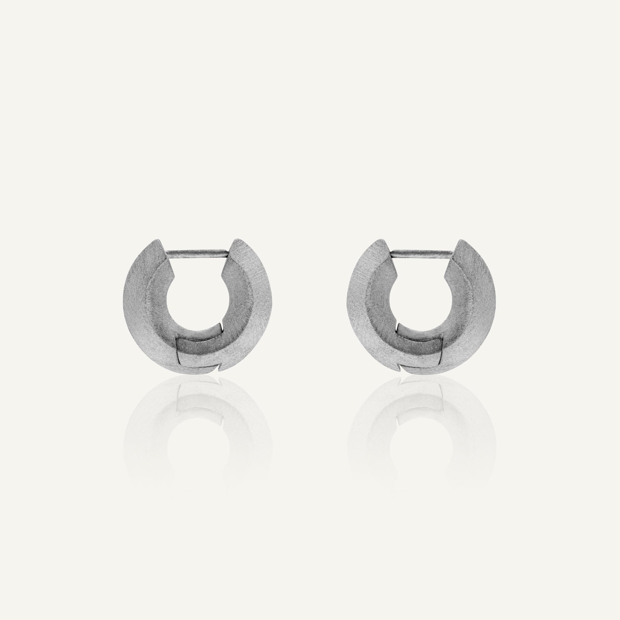 Sculptura Circle Earrings (Satin)
