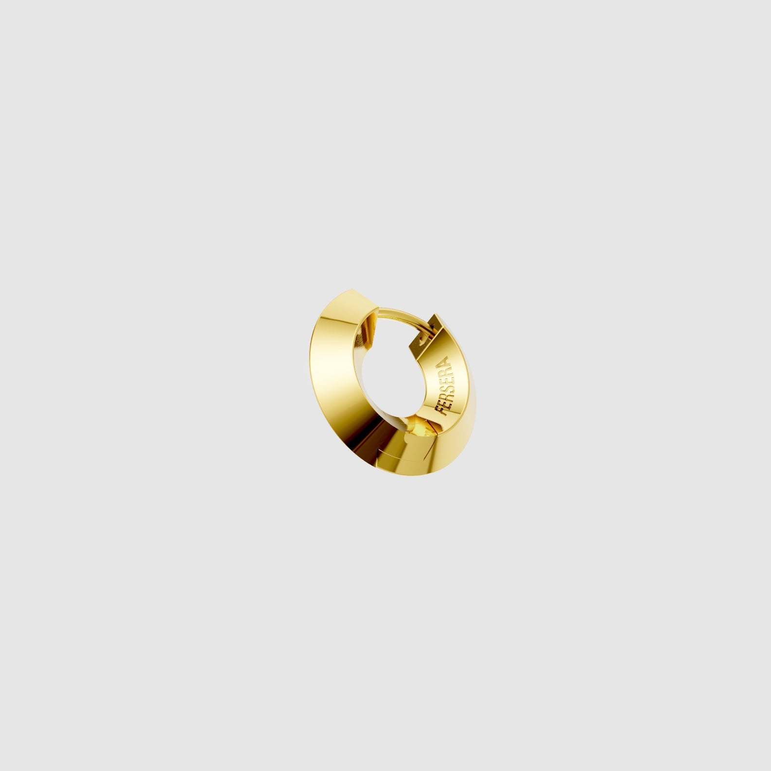 Sculptura Circle Earrings (Gold)