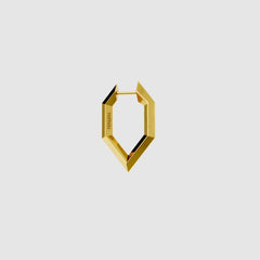 Sculptura Hexagon Earrings (Gold)