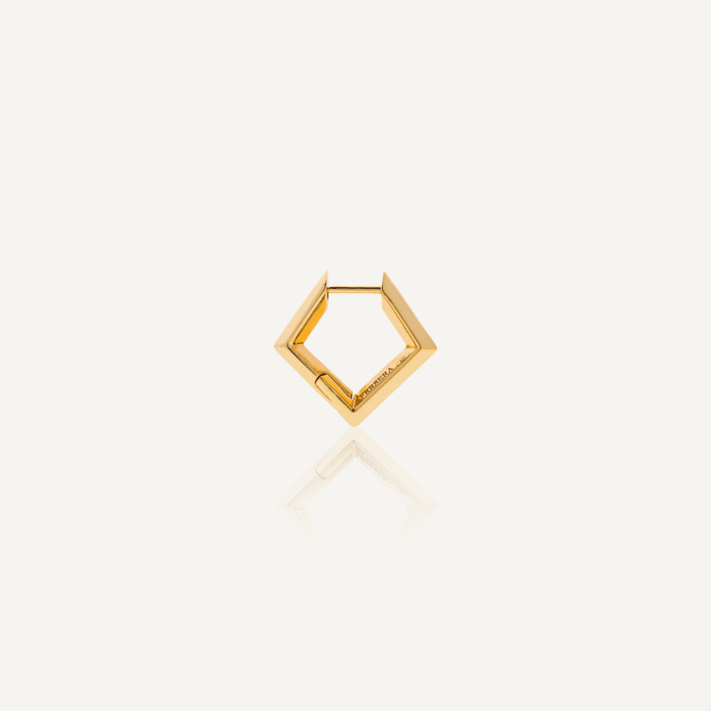 Sculptura Square Earrings (Gold)