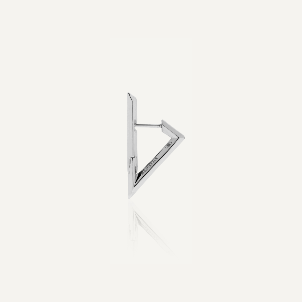 Sculptura Triangle Small Earrings (Silver)